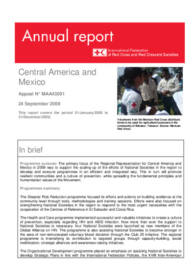 Annual Report MAA43001 | IFRC